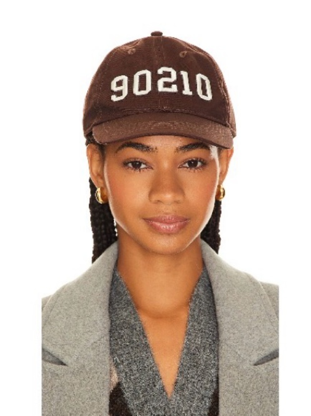 Brown '90210' Baseball Cap - Women Accessories